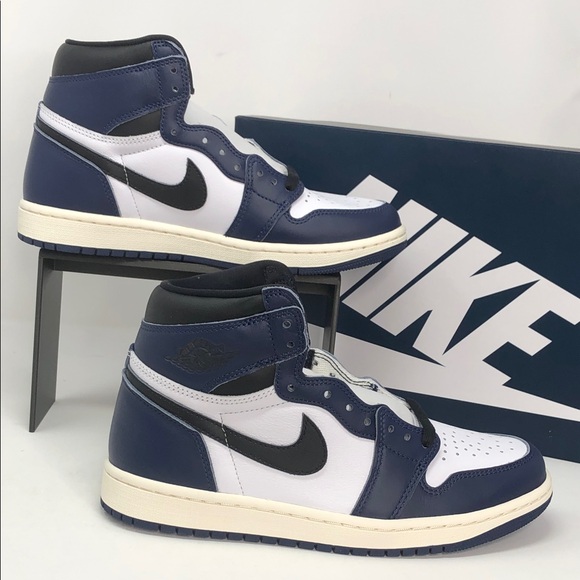 Air Jordan 1 Retro High OG DZ5485-401 Midnight Navy Sneakers - Size 7.5 - Picture 1 of 15